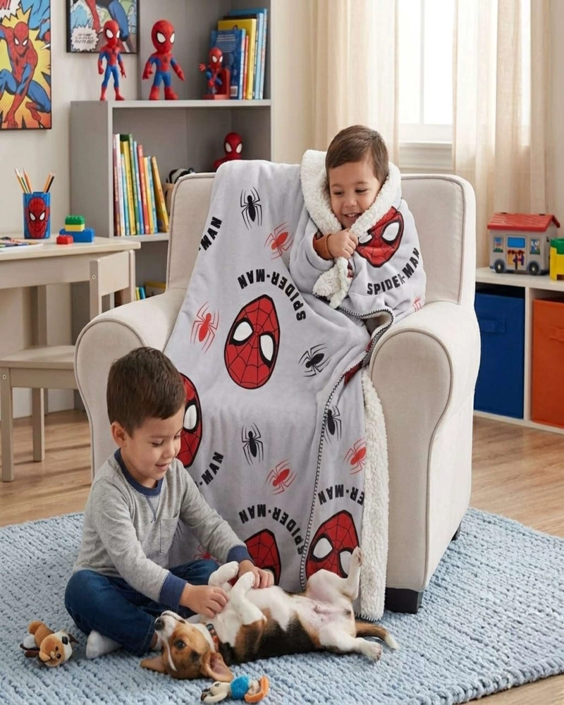 MANTA TE RMICA POLAR CON REVERSO SHERPA ESTAMPADA 127X152 CM - 3