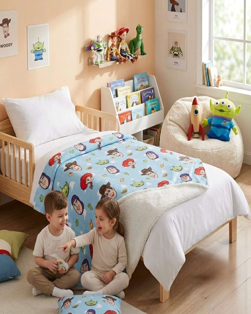 MANTA TE RMICA POLAR CON REVERSO SHERPA ESTAMPADA 127X152 CM - 1