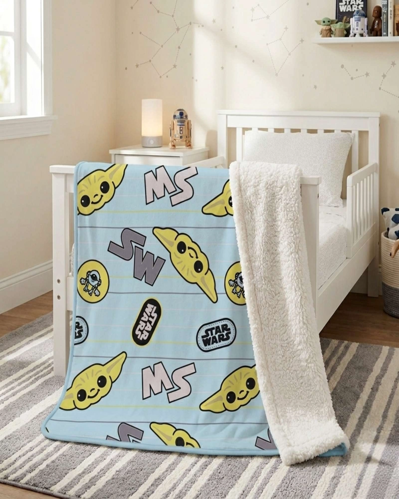 MANTA TE RMICA POLAR CON REVERSO SHERPA ESTAMPADA 127X152 CM - 1