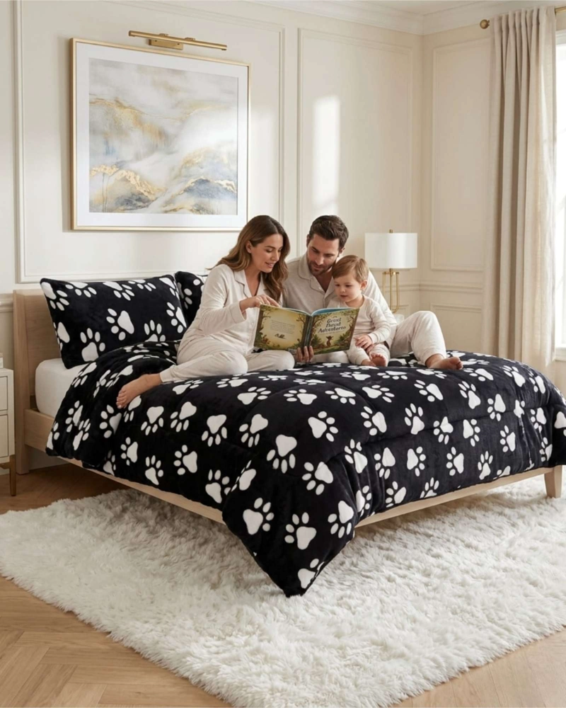 CUBRECAMAS SHERPA 2 PLAZAS PLUSH ULTRA SUAVE DE LUJO - 4