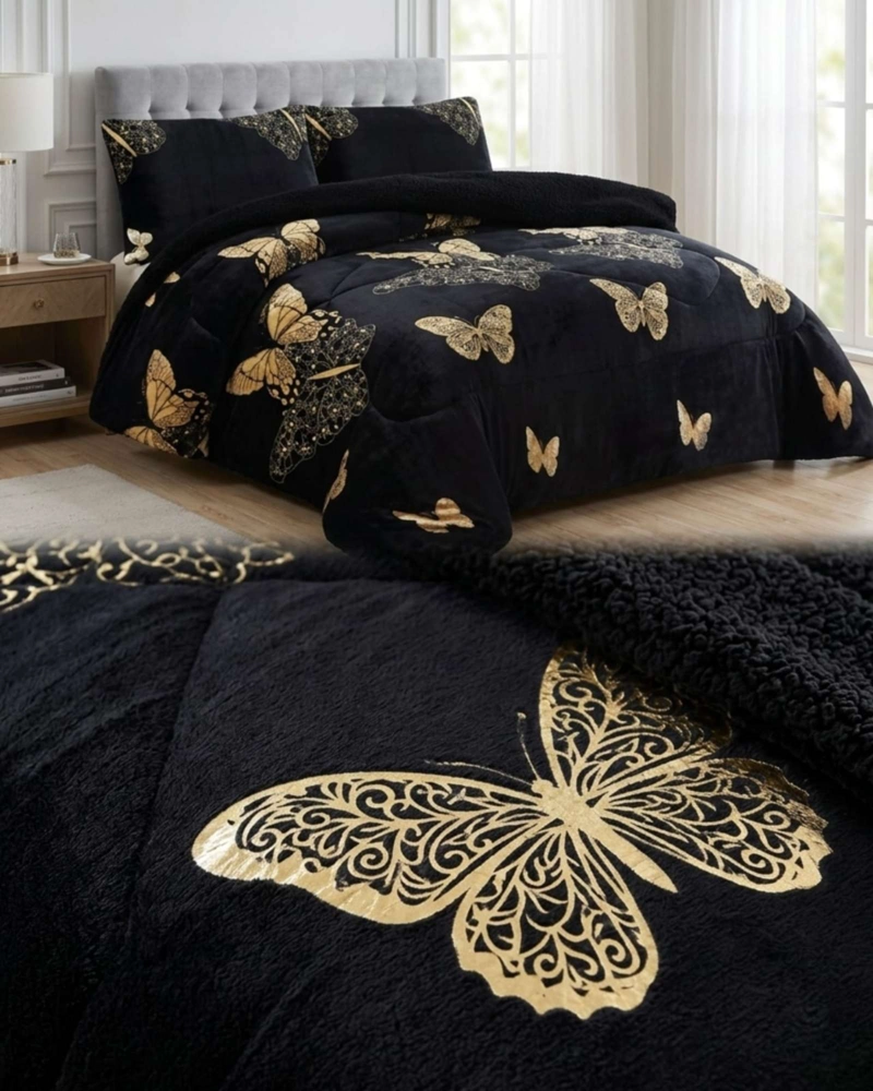 CUBRECAMAS SHERPA 2 PLAZAS PLUSH ULTRA SUAVE DE LUJO - 5