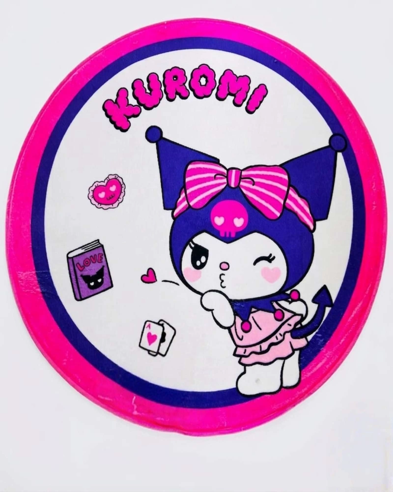 ALFOMBRA DE JUEGO PARA NIÑOS CIRCULAR SUAVE 80CM DE KUROMI - 6