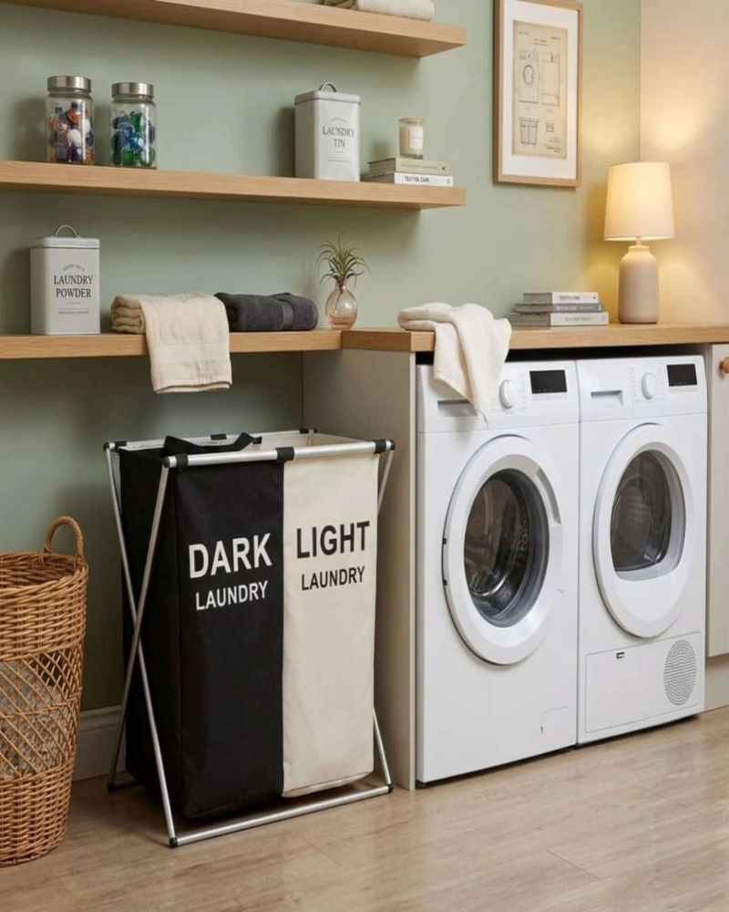 CANASTO ORGANIZADOR DE ROPA VERSATIL DE 60CM X 38CM - 1