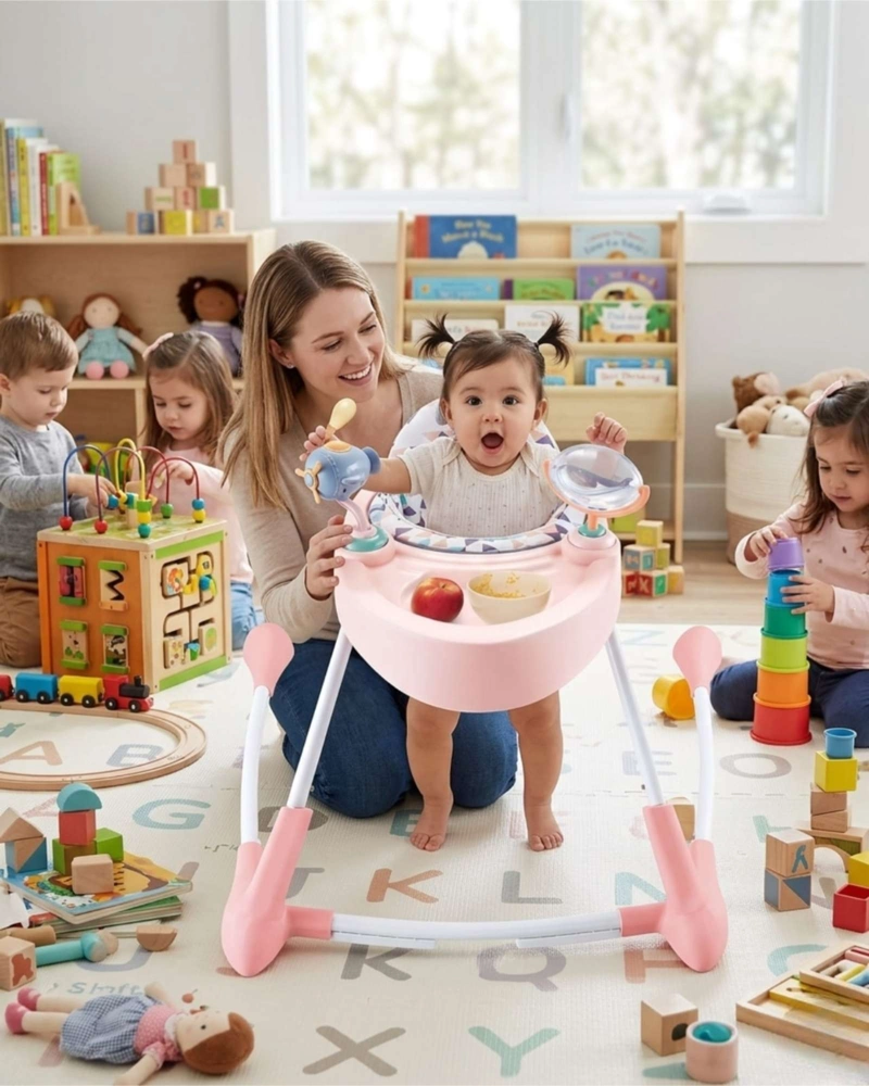 ANDADOR Y CAMINADORA DE BEBE  2 EN 1 MULTIFUNCIONAL ANTICAIDA - 6