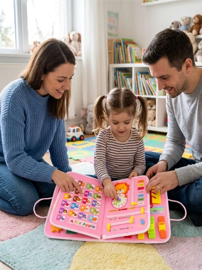 LIBRO DIDACTICO CON TABLERO DE ACTIVIDADES SENSORIAL - 5