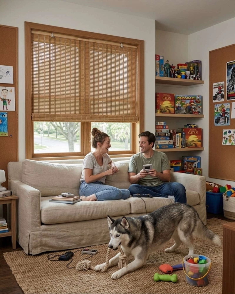 CORTINA 150X180CM ROLLER DE BAMBU DE ALTA CALIDAD - 4
