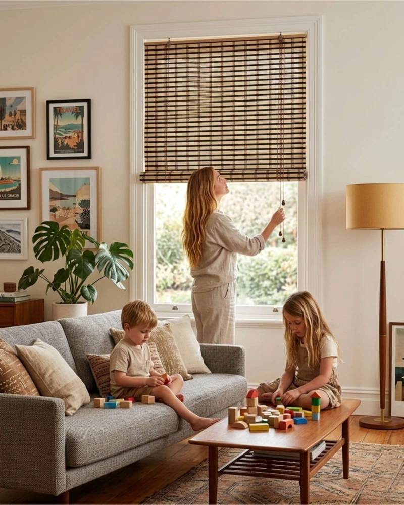 PACK 2 CORTINAS 150X180CM ROLLER DE BAMBU DE ALTA CALIDAD - 3