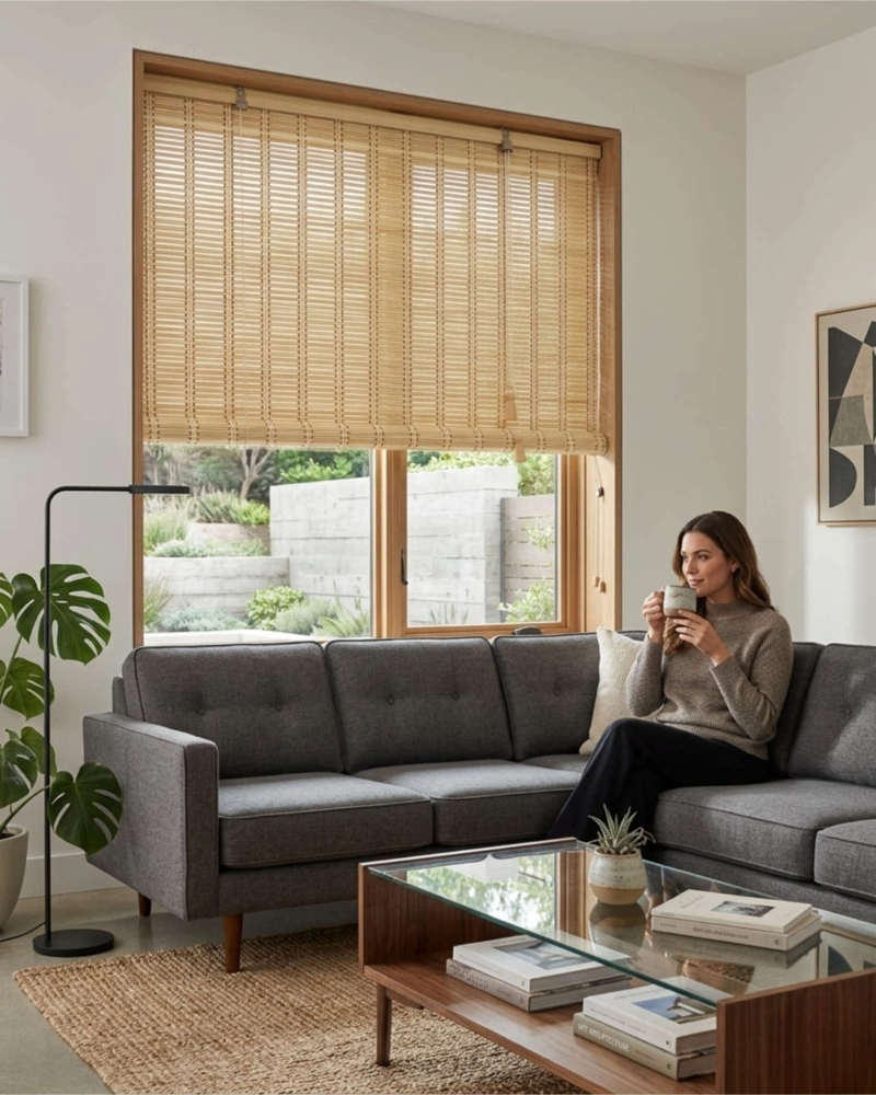 PACK 2 CORTINAS 120X180CM ROLLER DE BAMBU DE ALTA CALIDAD - 2