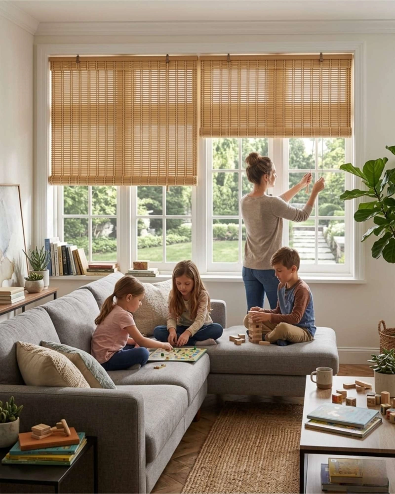 PACK 2 CORTINAS 120X180CM ROLLER DE BAMBU DE ALTA CALIDAD - 4
