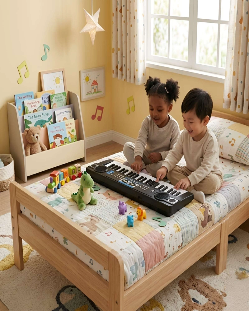 TECLADO MUSICAL INFANTIL PIANO EDUCATIVO 44 TECLAS - 6