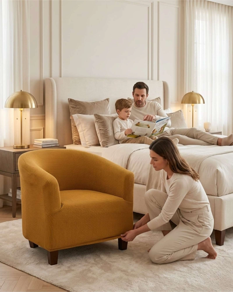 GENÉRICO FUNDA PARA POLTRONA ELASTICA Y AJUSTABLE PROTECTOR DE SILLON PREMIUM