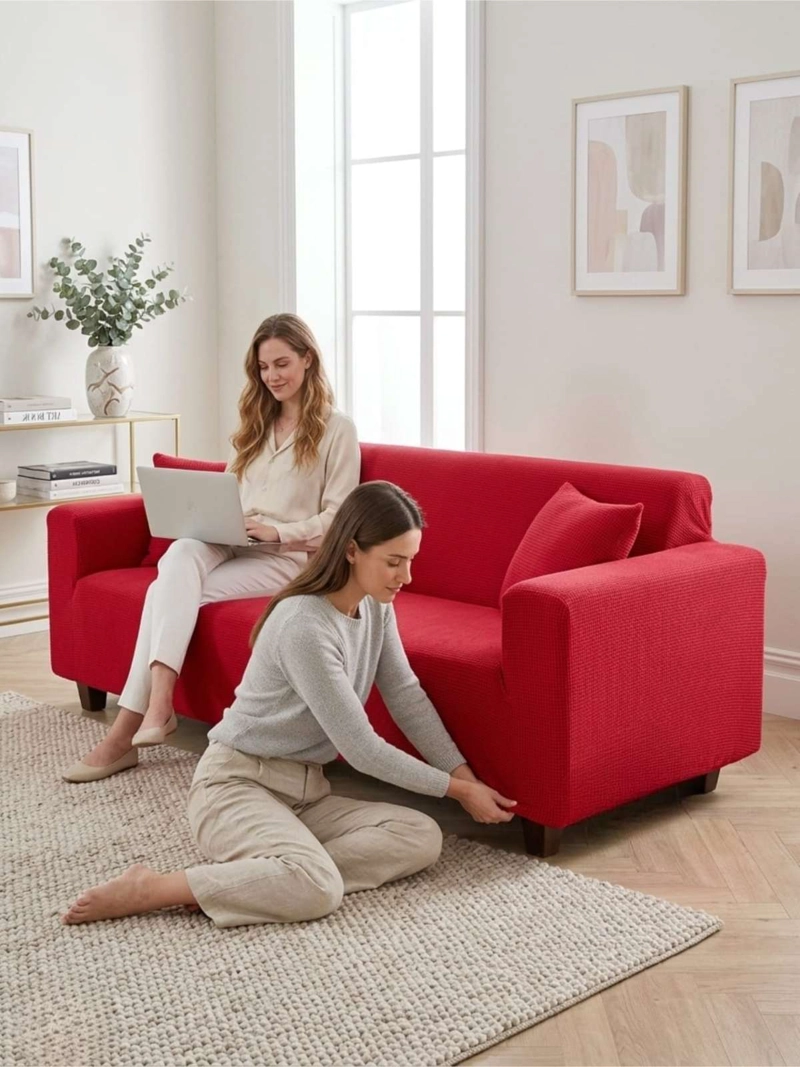 FUNDA CUADRILLE  PARA SOFA RENUEVA TU LIVING  (2 CUERPO) - 5