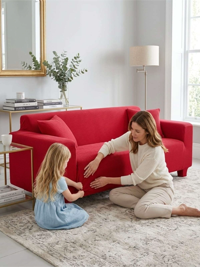 FUNDA CUADRILLE  PARA SOFA RENUEVA TU LIVING  (2 CUERPO) - 6