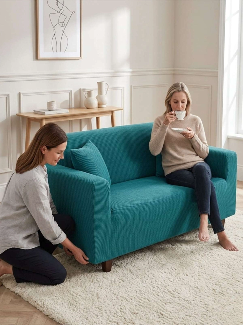 FUNDA CUADRILLE  PARA SOFA RENUEVA TU LIVING  (3 CUERPO) - 4