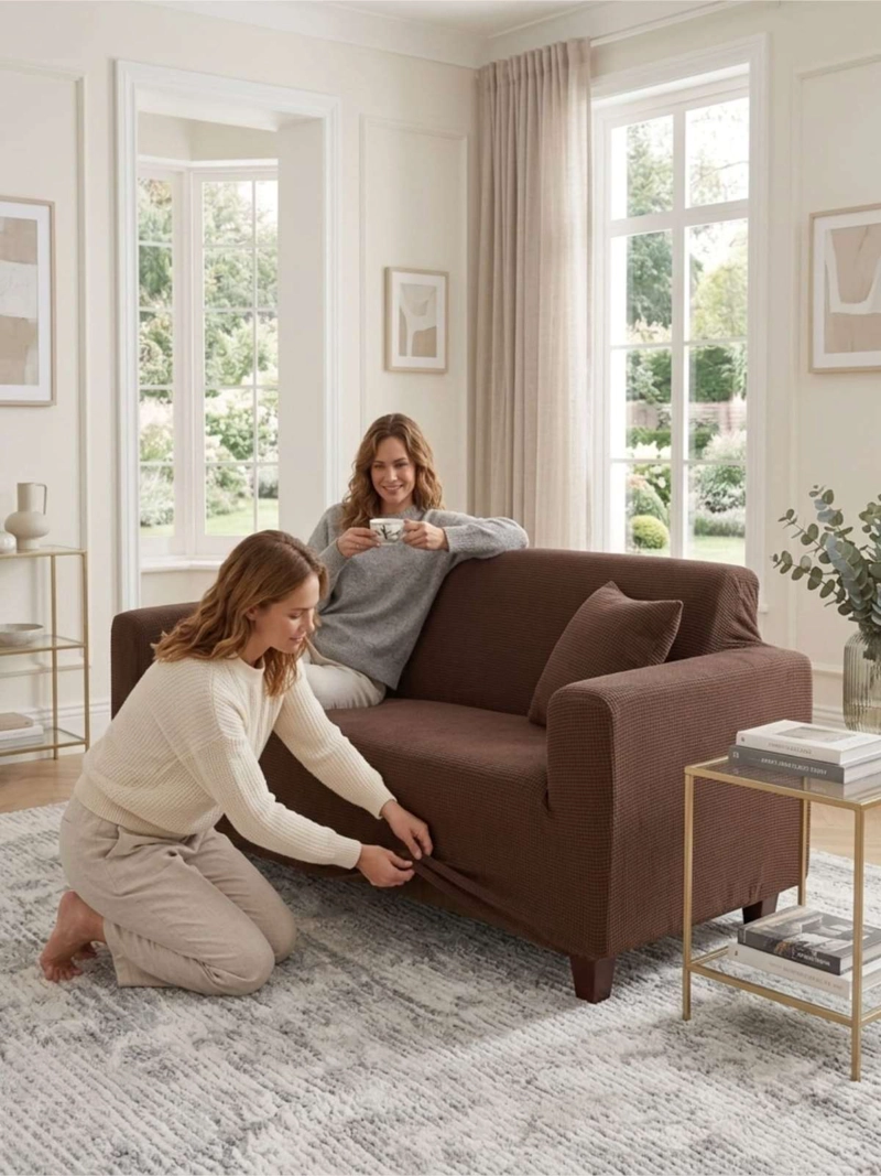 FUNDA CUADRILLE  PARA SOFA RENUEVA TU LIVING  (2 CUERPO) - 7