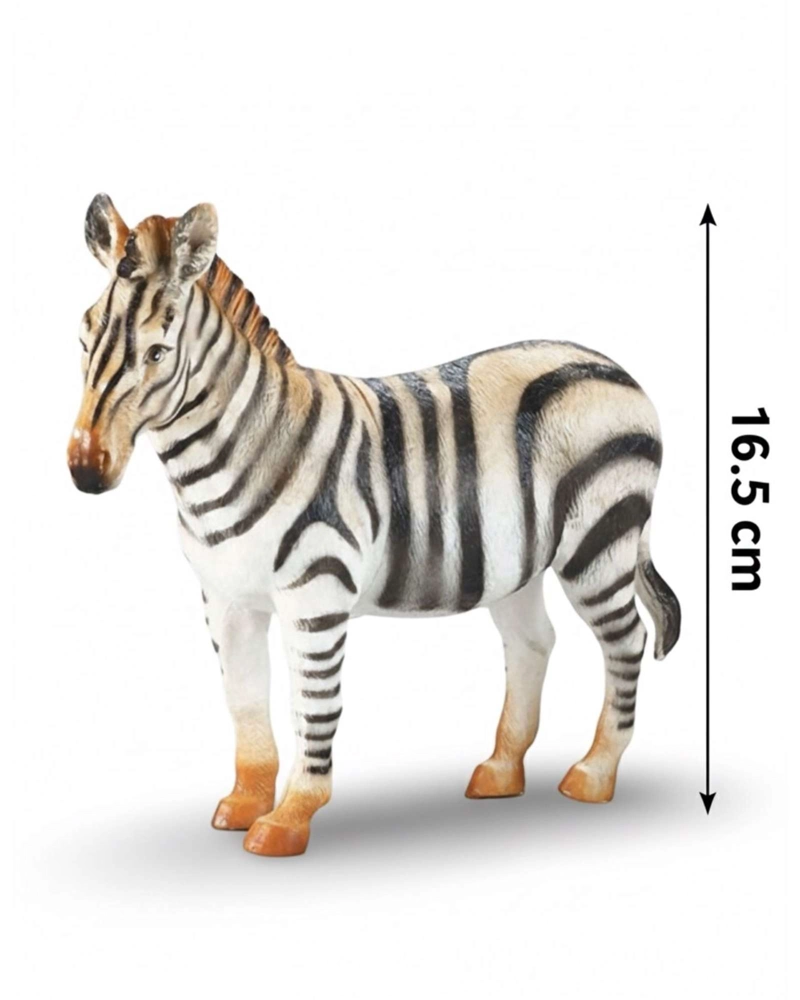 FIGURA REPLICA DE CEBRA REALISTA DE JUGUETE 16CM DE ALTO - 5