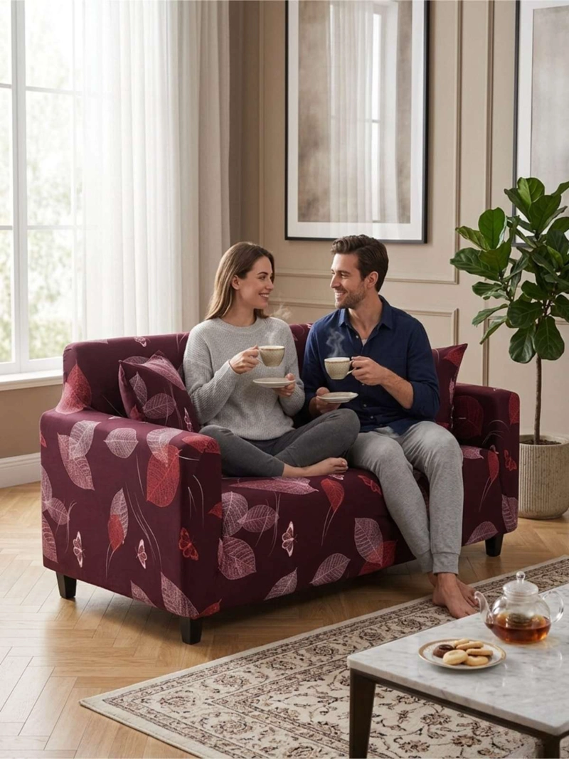 FUNDA DE SOFA TELA LISA ELASTICADA 1 CUERPOS - 2