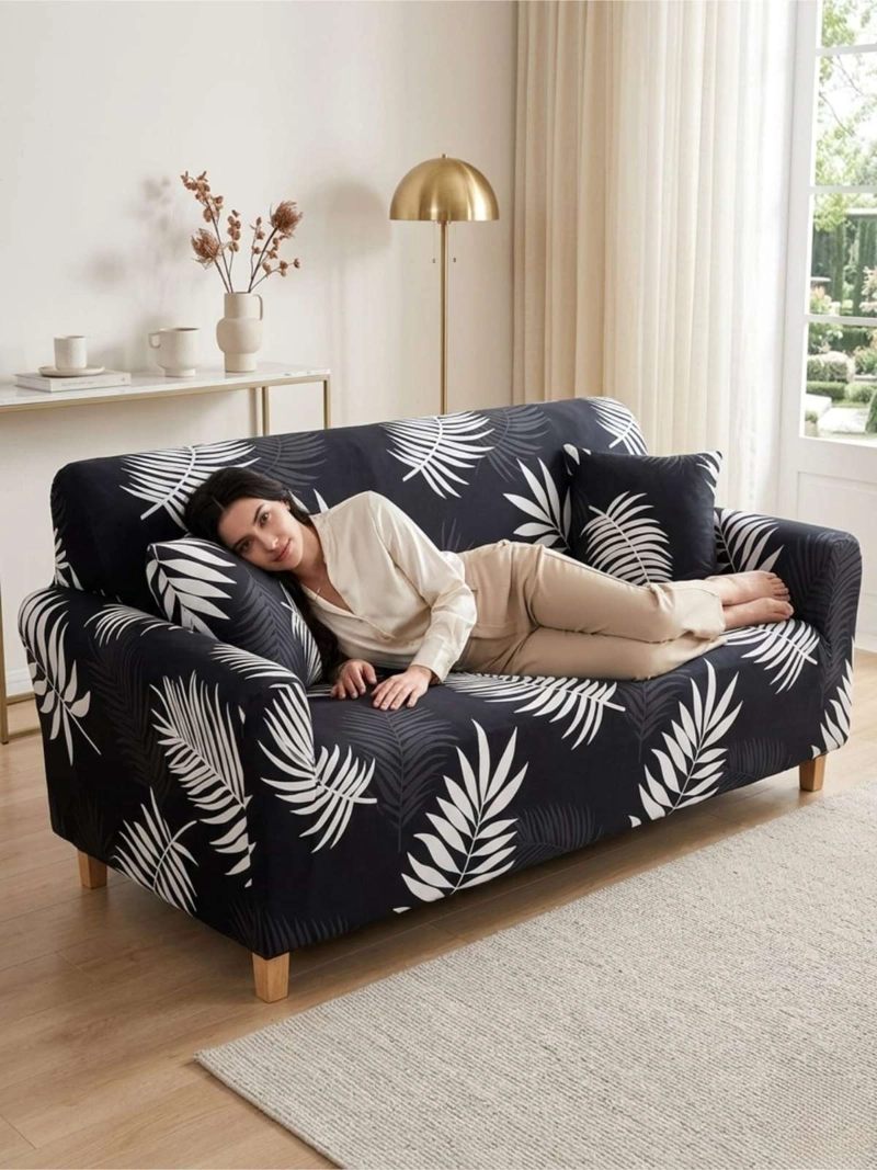 FUNDA DE SOFA TELA LISA ELASTICADA 3 CUERPOS - 2