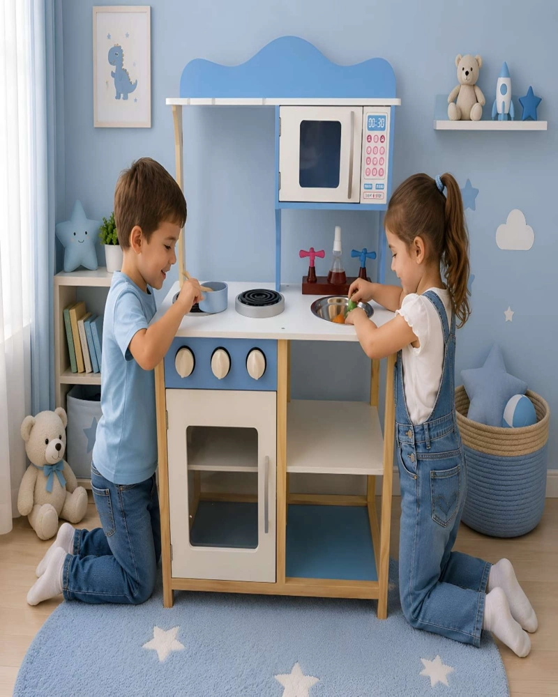 COCINA INFANTIL DE MADERA ESTILO MODERNO - 2