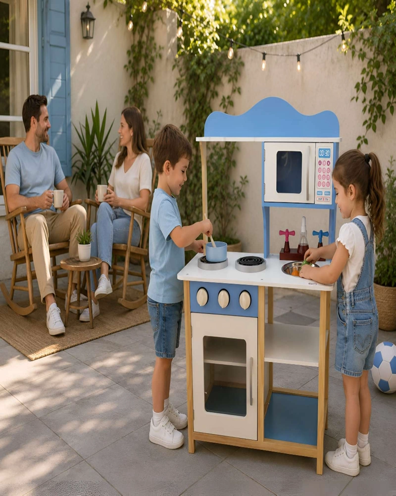 COCINA INFANTIL DE MADERA ESTILO MODERNO - 4
