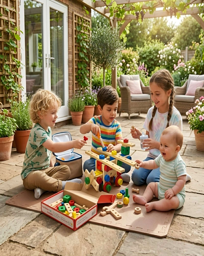 JUGUETE EDUCATIVO MONTESSORI DE MADERA KIT CONSTRUCCION 3D - 4