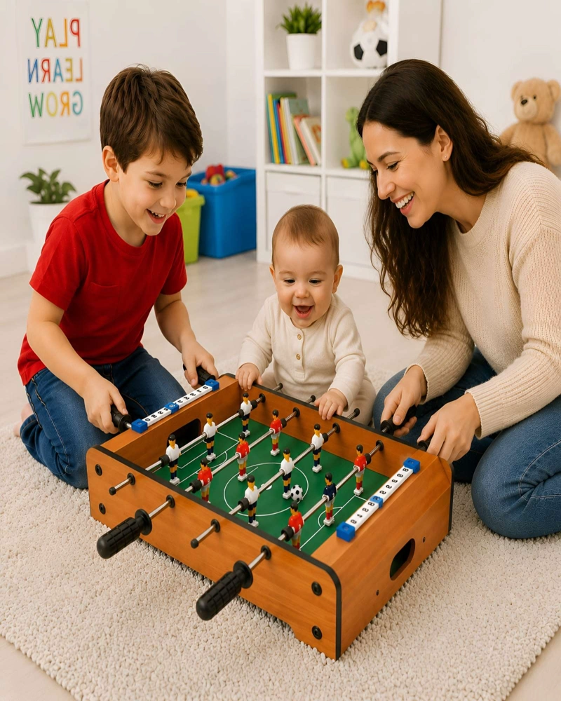 TACA TACA DE MESA MINI FUTBOL DE MADERA JUEGO INFANTTACA TACA DE MESA DE MADERA JUGUETE INFANTILIL - 2