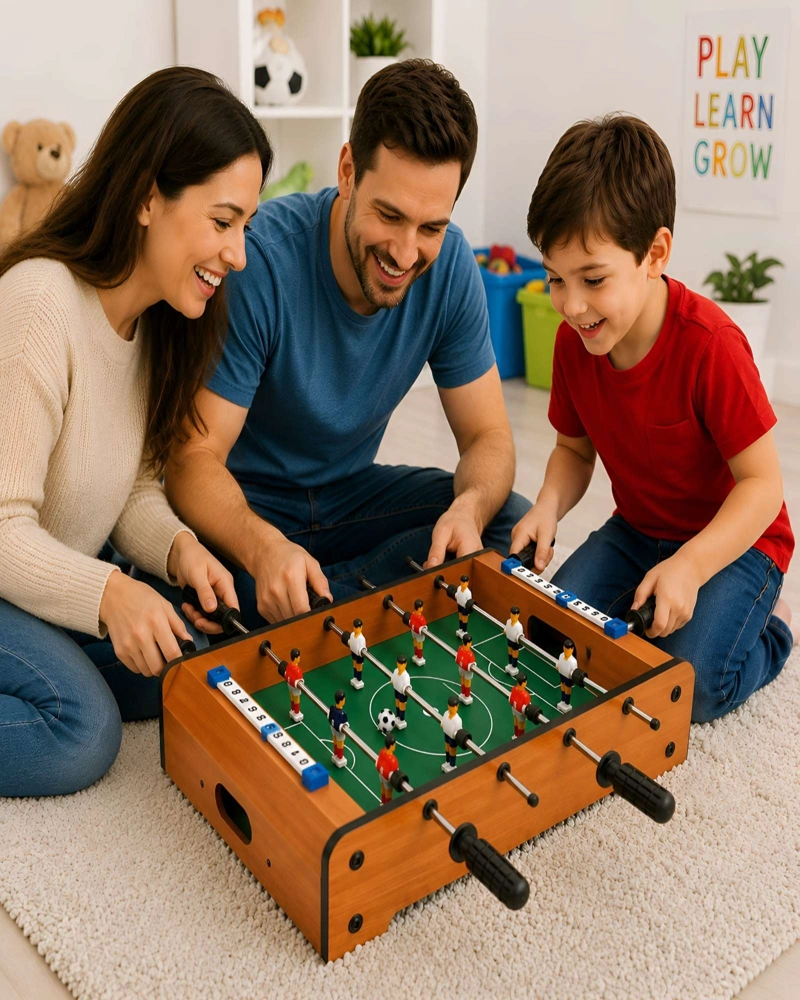 TACA TACA DE MESA MINI FUTBOL DE MADERA JUEGO INFANTTACA TACA DE MESA DE MADERA JUGUETE INFANTILIL - 4