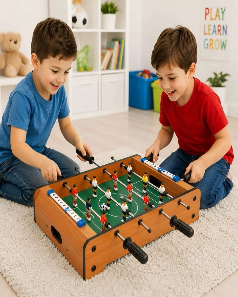 TACA TACA DE MESA MINI FUTBOL DE MADERA JUEGO INFANTTACA TACA DE MESA DE MADERA JUGUETE INFANTILIL - 5
