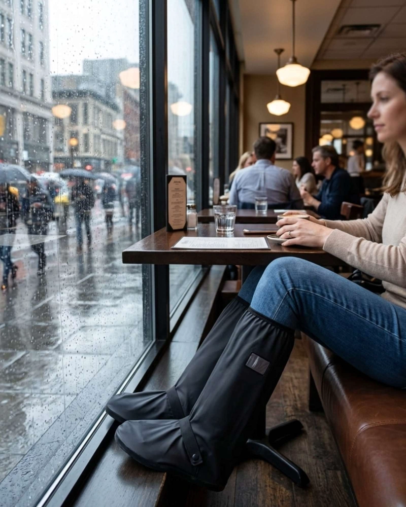 FUNDAS IMPERMEABLES TALLA M PARA ZAPATOS CUBRECALZADO PARA LLUVIA - 1