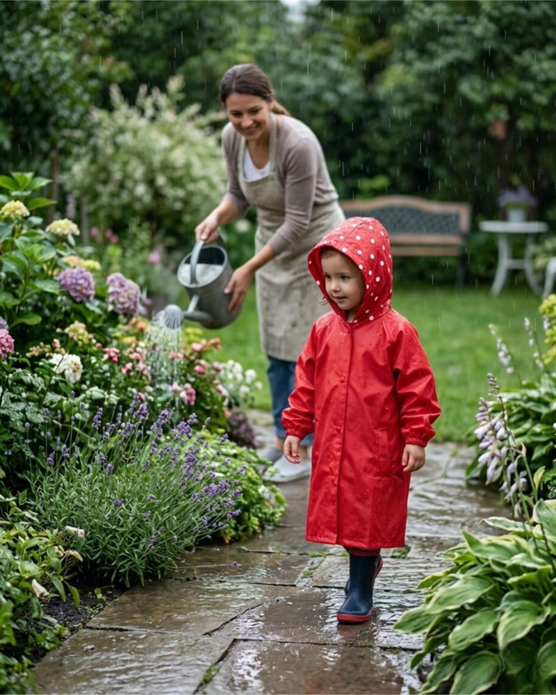 CAPA IMPERMEABLE DE LLUVIA INFANTIL PARA NIÑOS 05 - 2