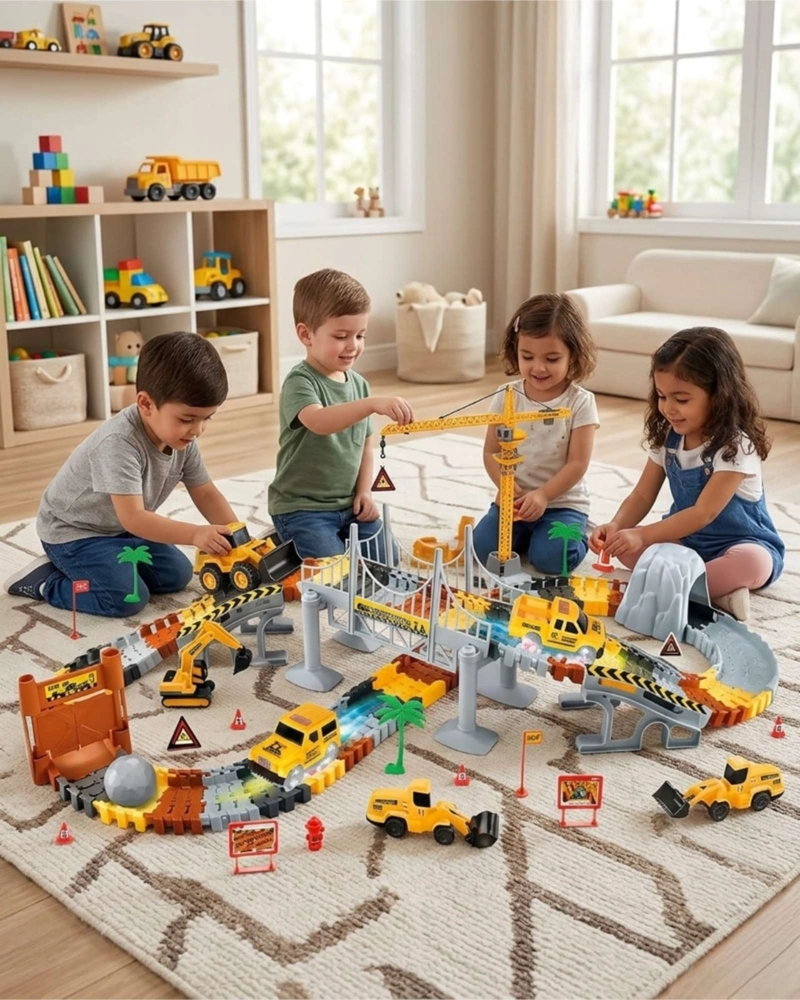 PISTA DE CONSTRUCCION INGENIERIA INFANTIL 177 PCS - 2