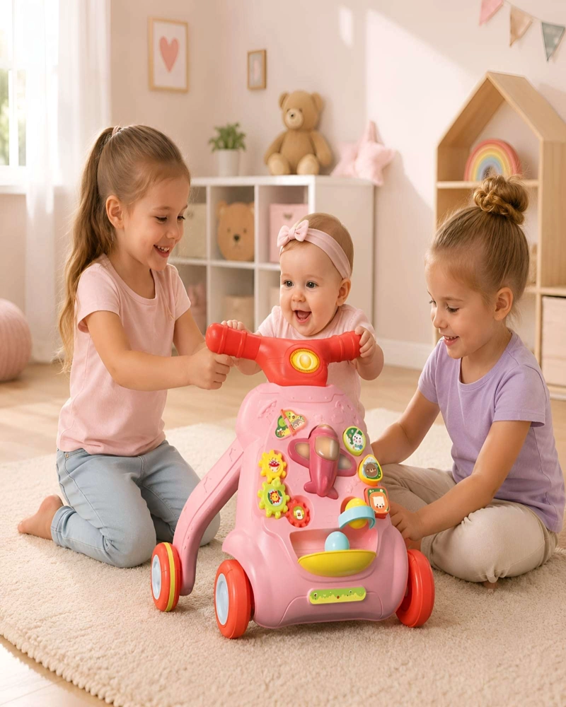 CORREPASILLOS Y ANDADOR INFANTIL MUSICAL - JUGUETE DE ESTIMULACION - 1