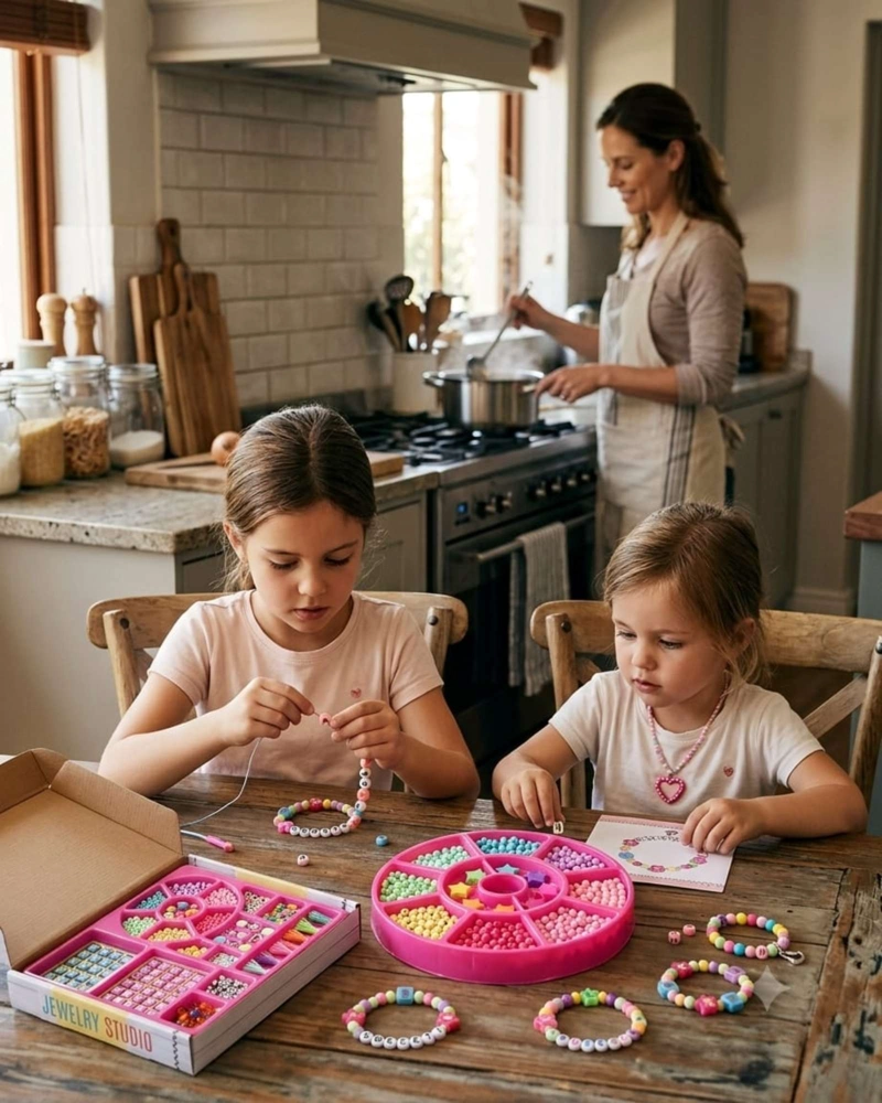 FABRICA DE PULSERAS DIVERTIDAS: KIT DE BISUTERIA CREATIVA INFANTIL 01 - 4