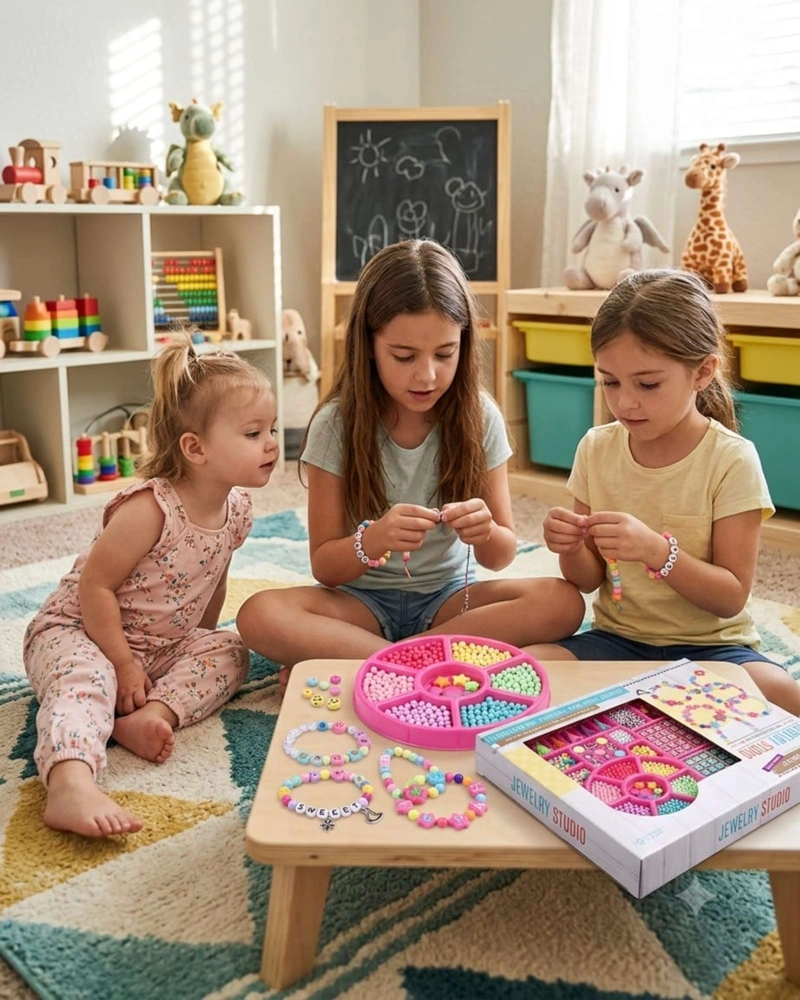 FABRICA DE PULSERAS DIVERTIDAS: KIT DE BISUTERIA CREATIVA INFANTIL 01 - 5