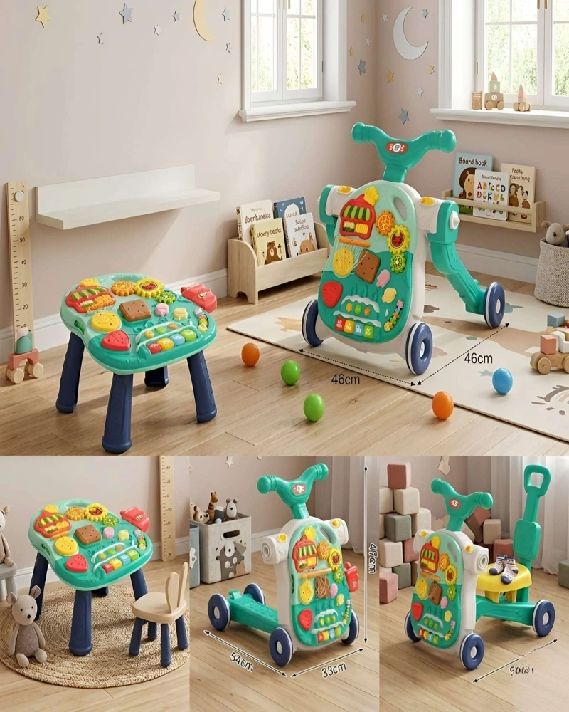 CORREPASILLOS BEBE  4 EN 1 ANDADOR  Y MESA DE ACTIVIDADES - 6