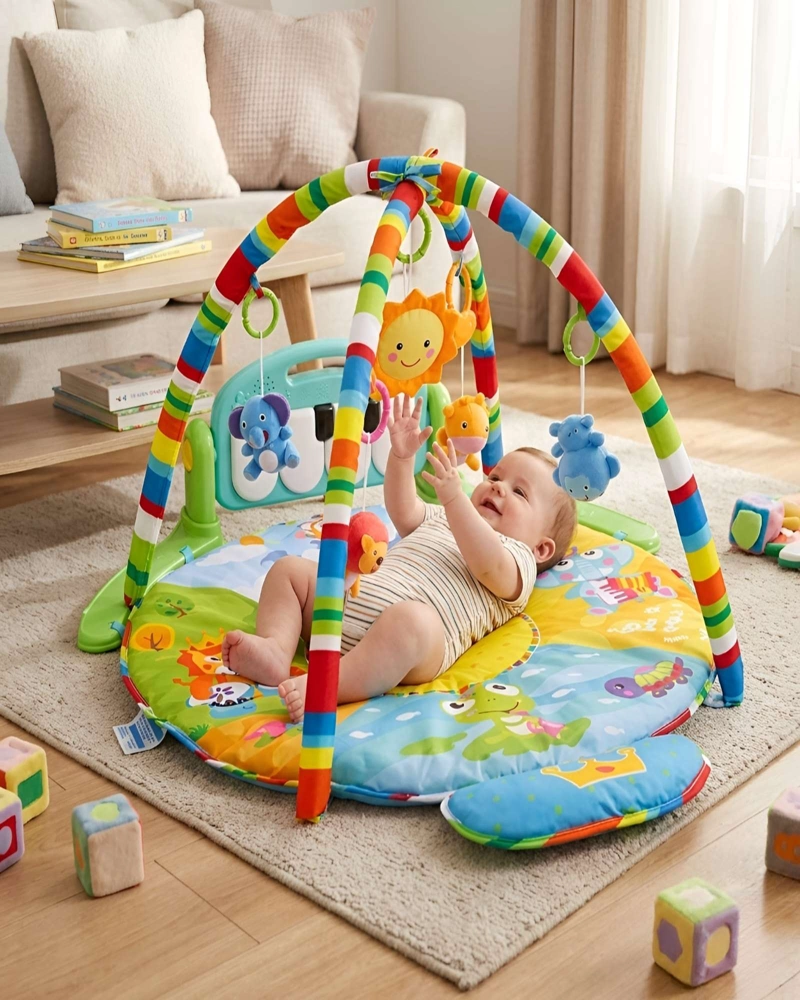 CENTRO DE ESTIMULACION TEMPRANA GIMNASIO DE ACTIVIDADES MUSICAL PARA BEBE  CON PIANO C2 - 1