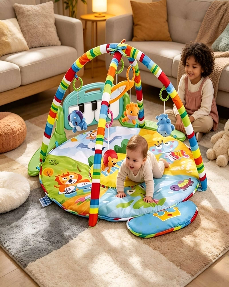 CENTRO DE ESTIMULACION TEMPRANA GIMNASIO DE ACTIVIDADES MUSICAL PARA BEBE  CON PIANO C2 - 2