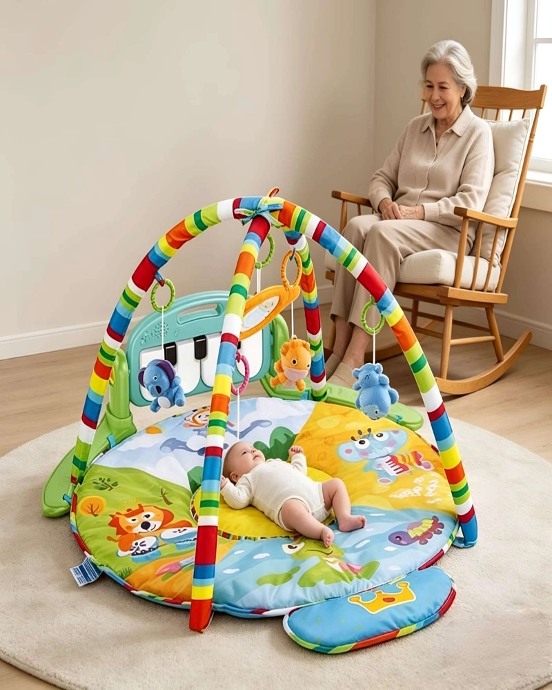 CENTRO DE ESTIMULACION TEMPRANA GIMNASIO DE ACTIVIDADES MUSICAL PARA BEBE  CON PIANO C2 - 6