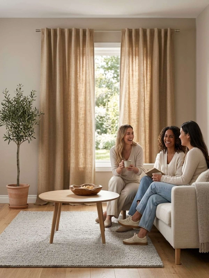 PACK CORTINAS BLACKOUT + VISILLOS CON OJETILLOS 140X220 CM - 1