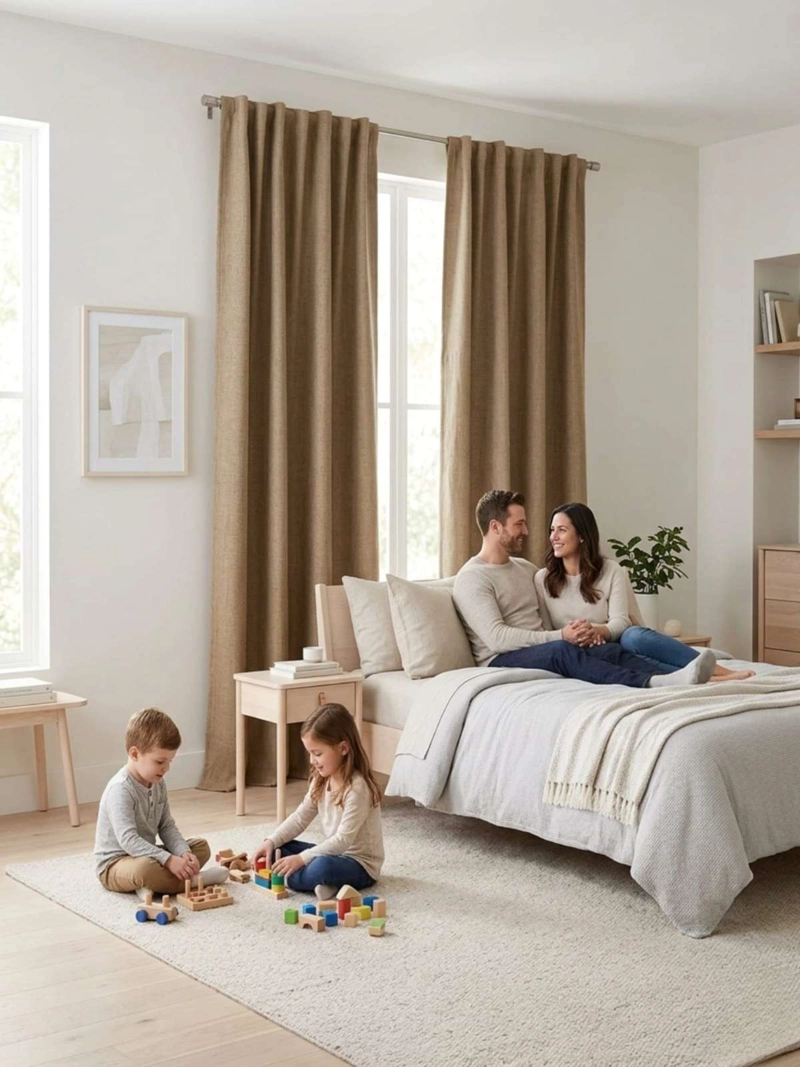PACK CORTINAS BLACKOUT + VISILLOS CON OJETILLOS 140X220 CM - 6