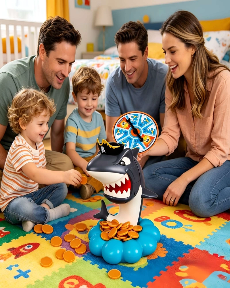 JUEGO DE MESA CUIDADO CON EL TIBURON SHARK PIRATE ATAQUE DE ATRAPAR - 3