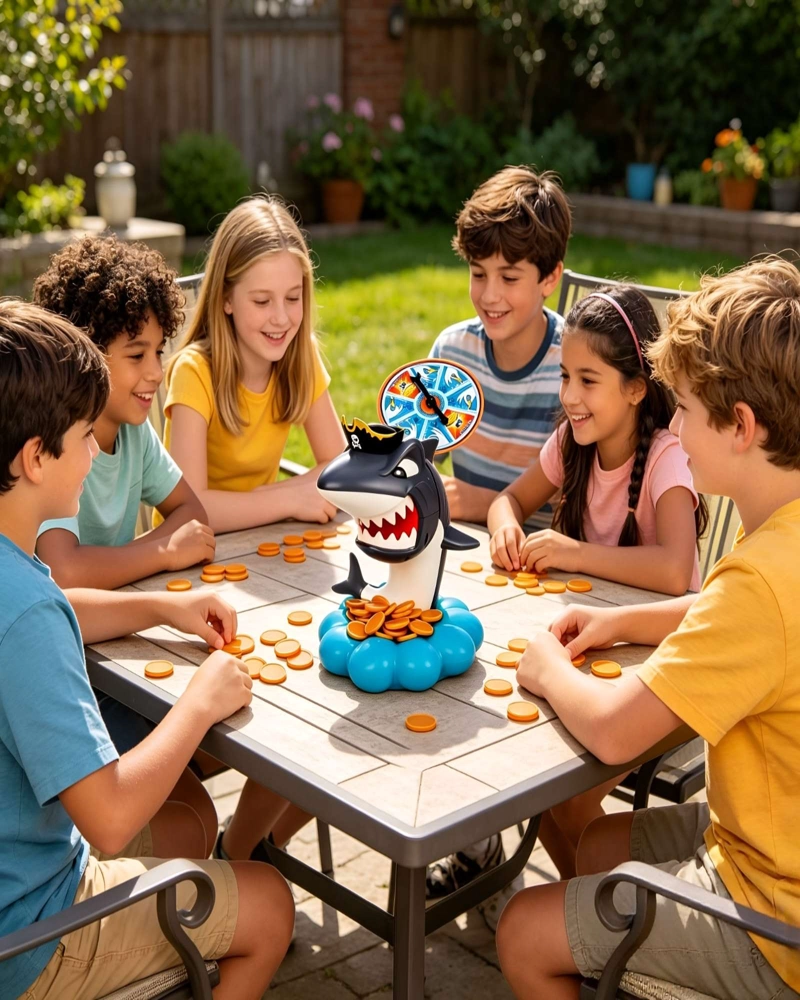 JUEGO DE MESA CUIDADO CON EL TIBURON SHARK PIRATE ATAQUE DE ATRAPAR - 4