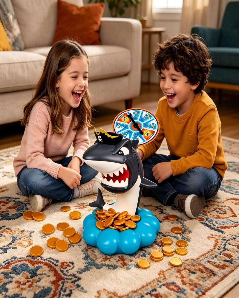 JUEGO DE MESA CUIDADO CON EL TIBURON SHARK PIRATE ATAQUE DE ATRAPAR - 5