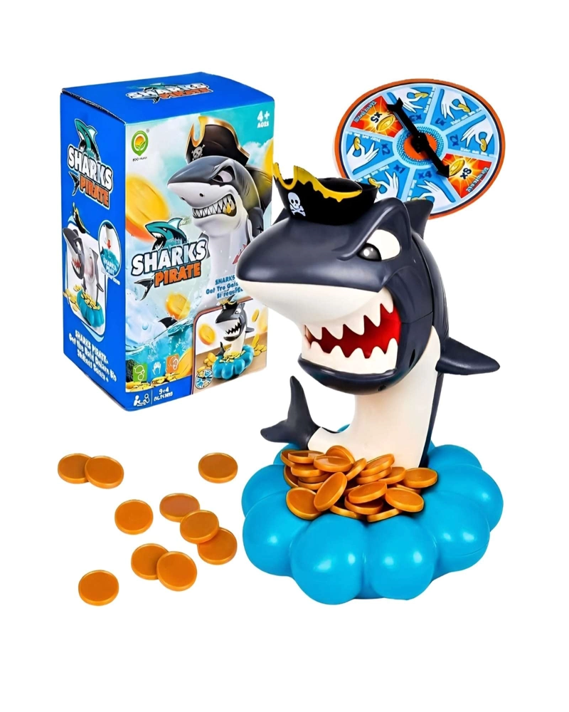 JUEGO DE MESA CUIDADO CON EL TIBURON SHARK PIRATE ATAQUE DE ATRAPAR - 6
