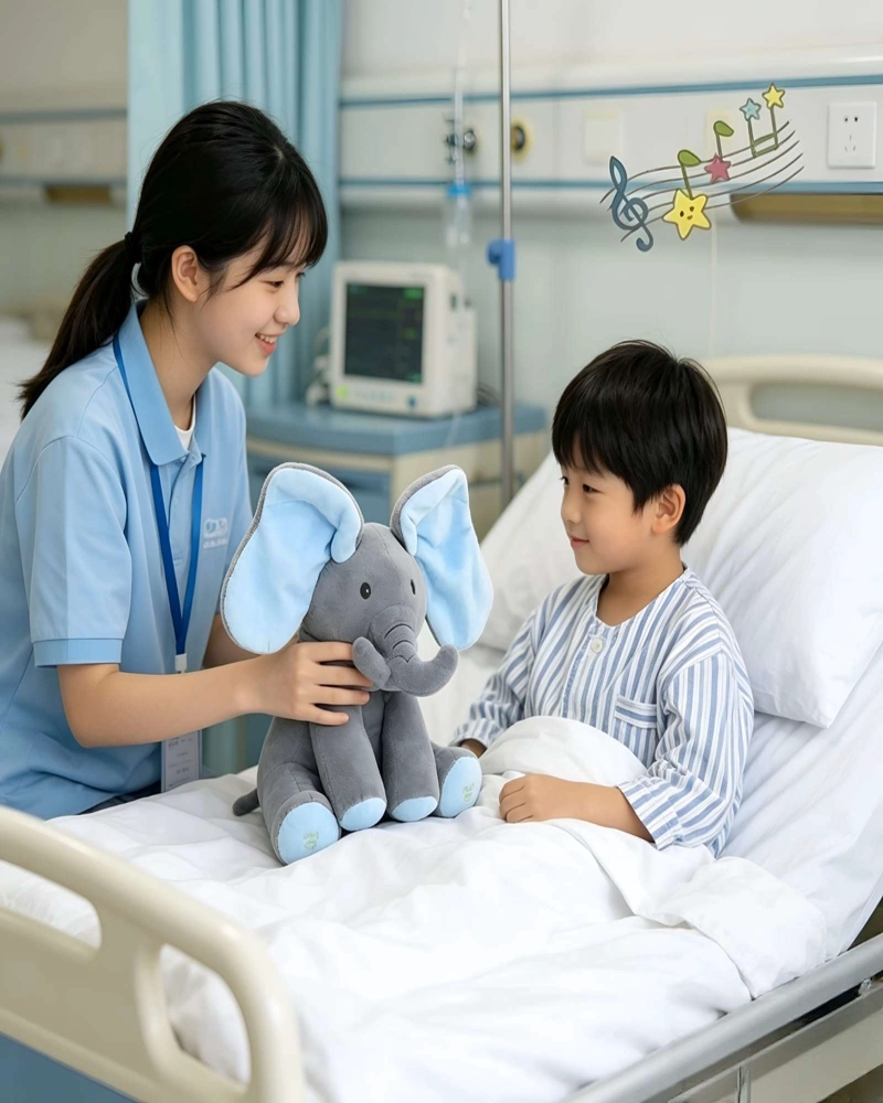 PELUCHE ELEFANTE DIDACTICO CON MOVIMIENTO Y MUSICA INFANTIL - 5