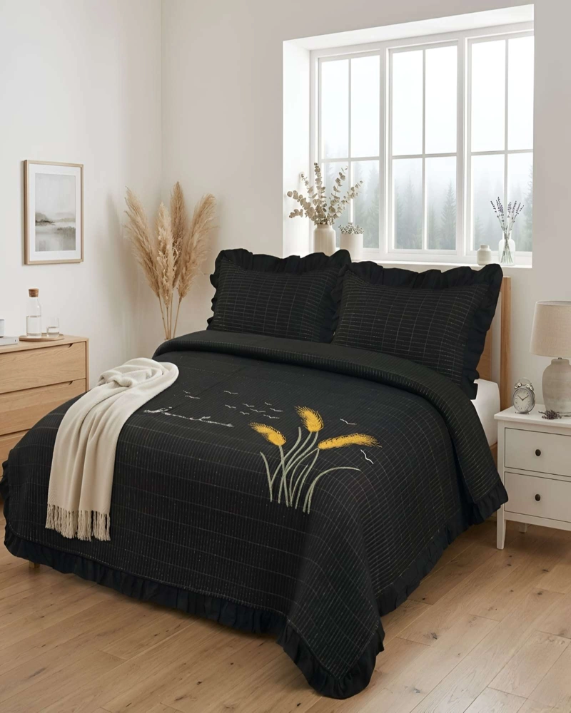 QUILT BORDADO DE 2 PLAZAS CON FRAGANCIA RELAJANTE - 2