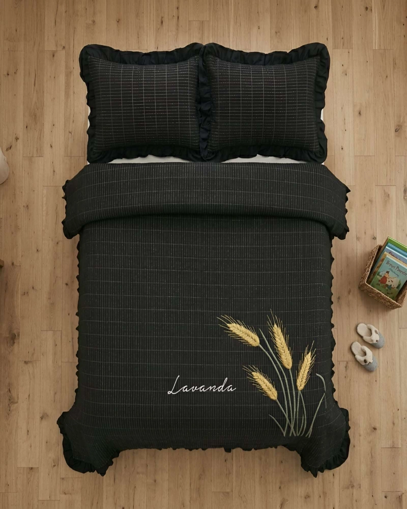 QUILT BORDADO DE 2 PLAZAS CON FRAGANCIA RELAJANTE - 3