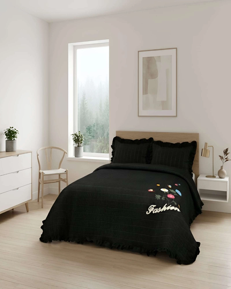 QUILT BORDADO DE 2 PLAZAS CON FRAGANCIA RELAJANTE - 1