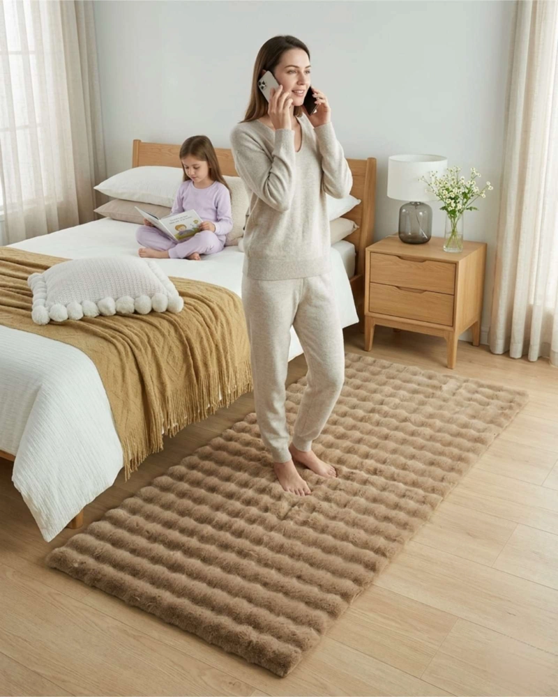 ALFOMBRA BAJADA DE CAMA PIEL SINTE TICA SOFT 04 - 3