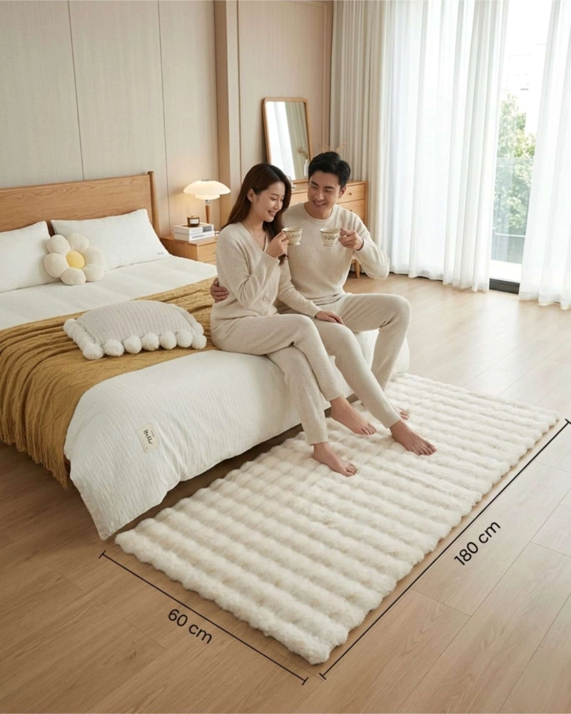 ALFOMBRA BAJADA DE CAMA PIEL SINTE TICA SOFT 02 - 4
